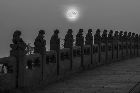 北京十七孔桥月色