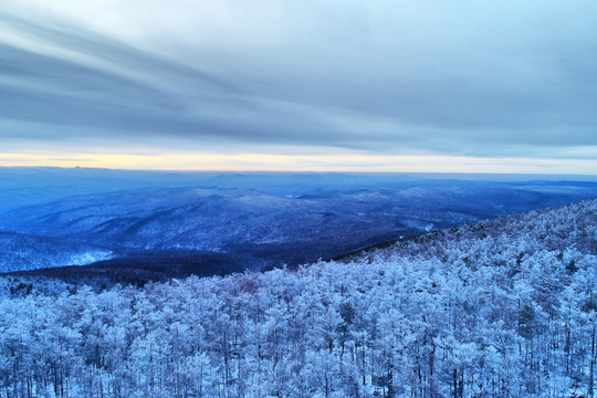 大兴安岭林海雪原雾凇