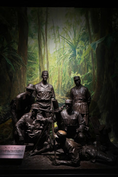 雕塑合作中美抗戰(zhàn)