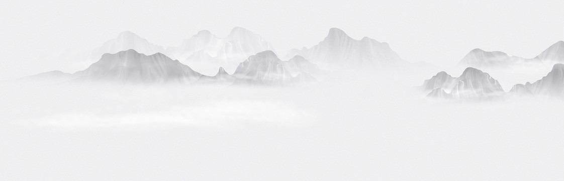 中國風水墨意境山水畫