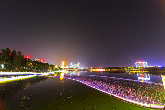 玉龙湖夜景