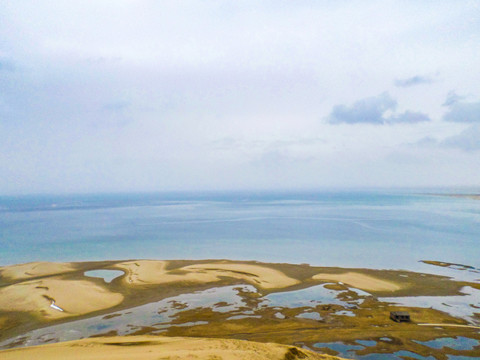 青海湖沙岛风光