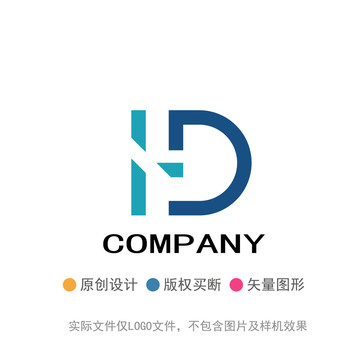 HD字母LOGO