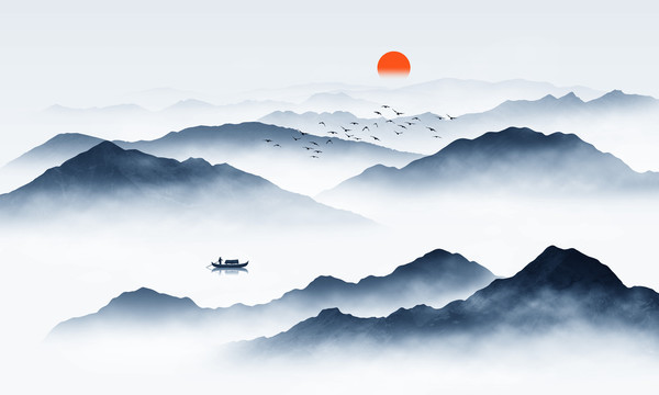 新中式山水畫(huà)