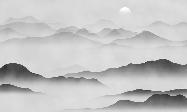 抽象山水