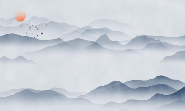 抽象山水掛畫(huà)壁畫(huà)