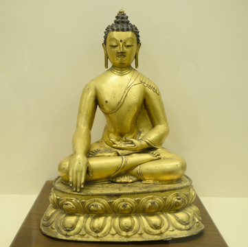 鎏金铜释迦牟尼佛坐像