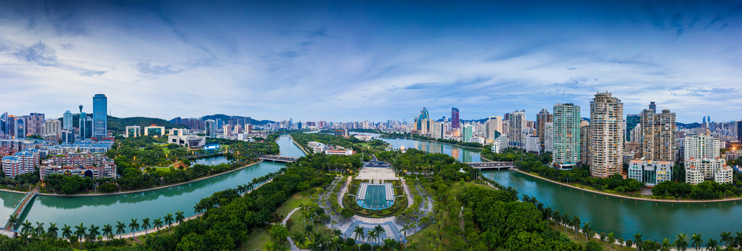 厦门白鹭洲公园夜景