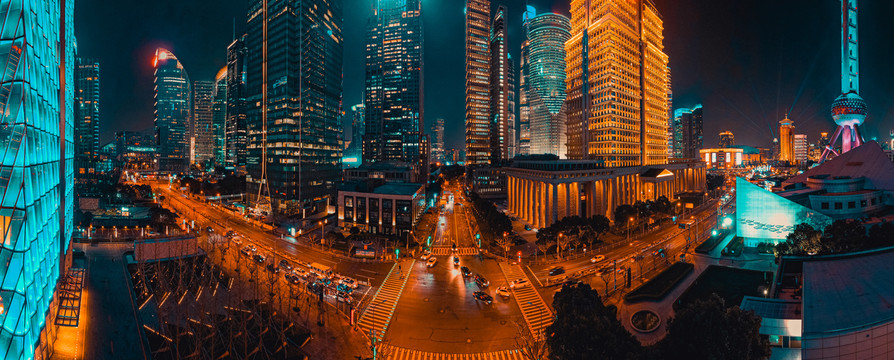 上海都市夜景