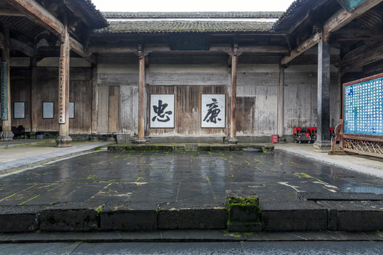 西递古村祠堂建筑