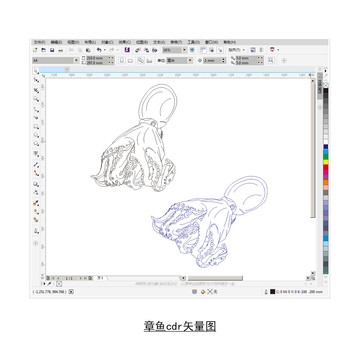 章鱼cdr矢量图