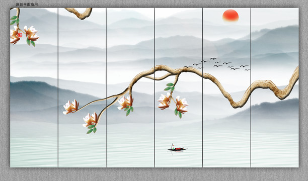 新中式花鳥(niǎo)裝飾畫(huà)