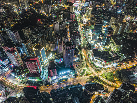 重庆九龙坡区石桥铺陈家坪夜景