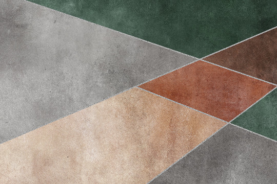 现代简约几何复古式地毯地垫