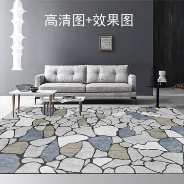 現(xiàn)代北歐輕奢幾何抽象藝術(shù)地毯