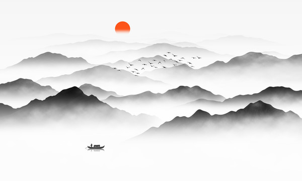 水墨山水畫