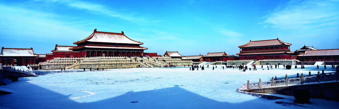 北京故宫雪景