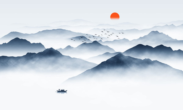 新中式水墨山水