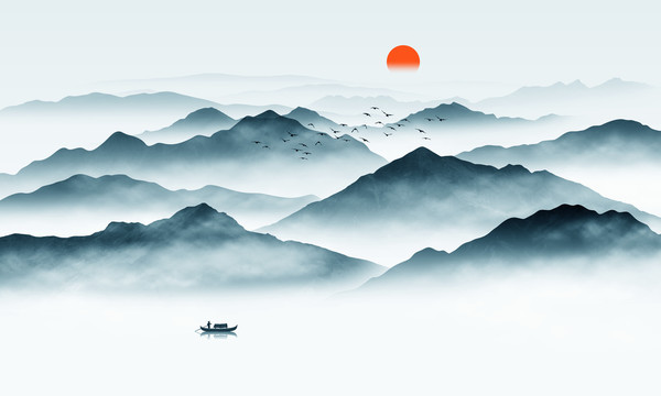 新中式山水畫