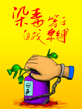 禁毒海報