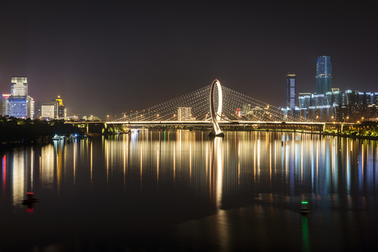 柳州白沙大桥夜景