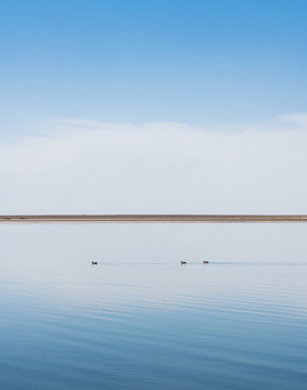 中国西部青海高原湖泊自然风光