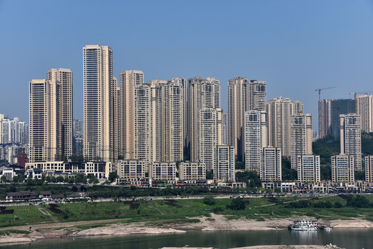 重庆江北新区城市建筑风光