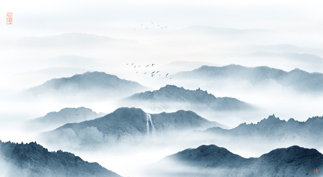 水墨山水畫