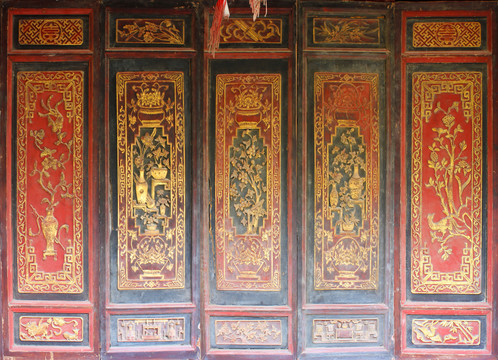 中式家具彩绘