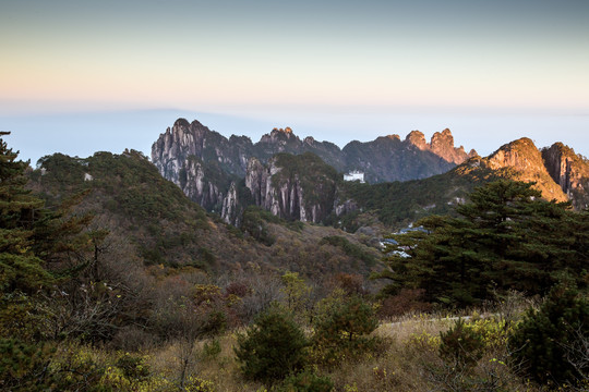 黄山日暮