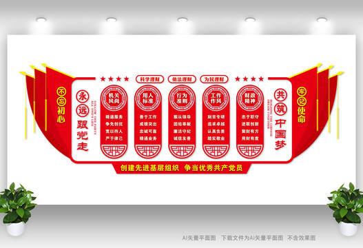 財(cái)政形象墻