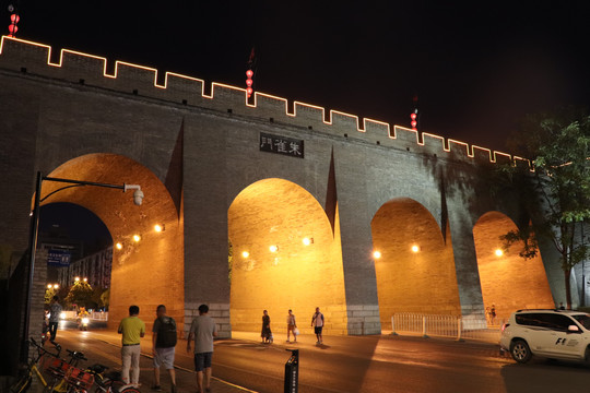 西安城墙朱雀门