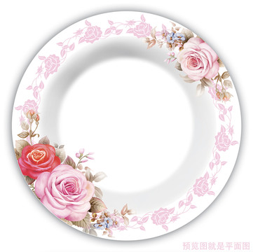 玫瑰餐盤