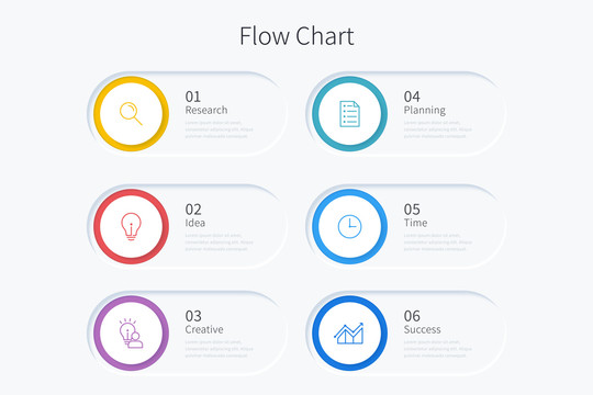 流程图创意设计模板