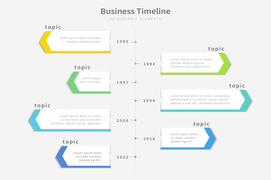 商务时间线创意设计模板