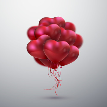 爱心气球创意设计插图