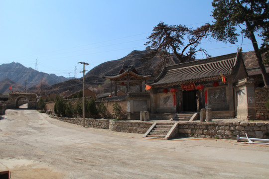 中国传统古村落茨沟营村碧霞祠