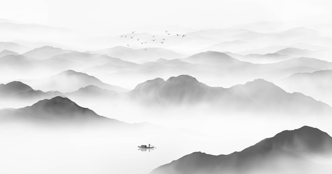 水墨山水畫