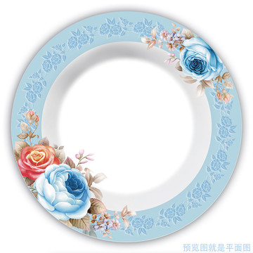藍色玫瑰餐具