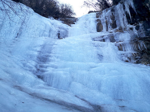 秦岭二郎山冰瀑