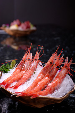 北海道甜虾刺身