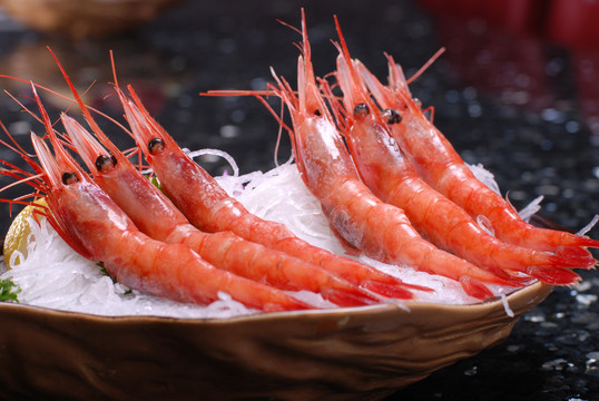 北海道甜虾刺身