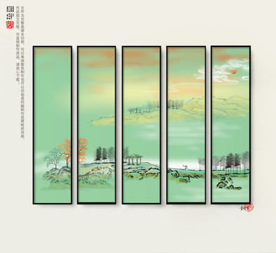 禪意山水畫