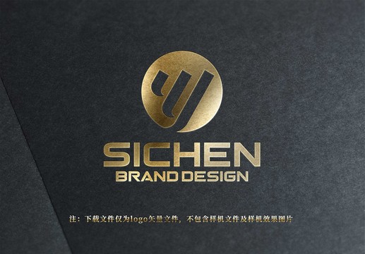 圓形字母logo