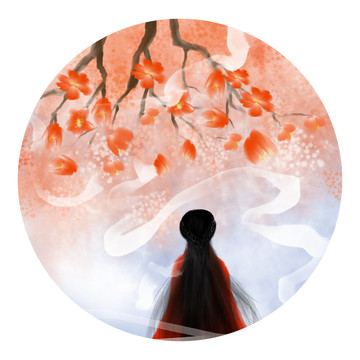古風(fēng)美人插畫