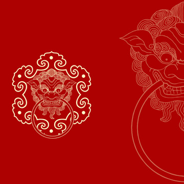 鋪首銜環(huán)叩門路徑