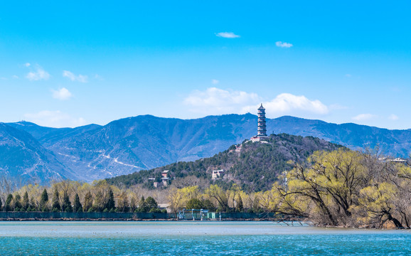 北京颐和园建筑风景