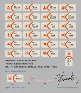 学校导视标牌