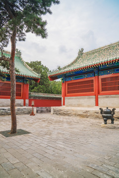 北京天坛公园的古建筑和旅游风光