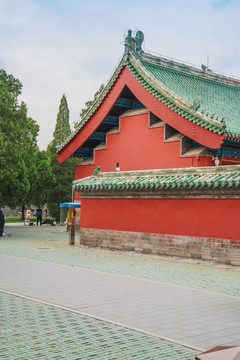 北京天坛公园的古建筑和旅游风光